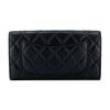圖片 CHANEL 香奈兒 經典雙C 小羊皮金釦 黑色長夾  AP0241Y01295C3906