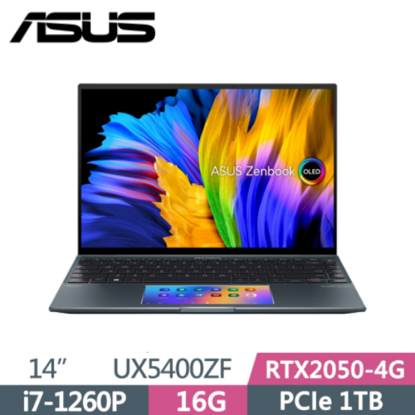 圖片 華碩 ASUS UX5400ZF-0063G1260P 綠松灰