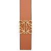 圖片 LOEWE Anagram 光滑小牛皮腰帶 金色扣環 可兩面穿戴 75公分 黑色/棕色  E619Z26X03-2544