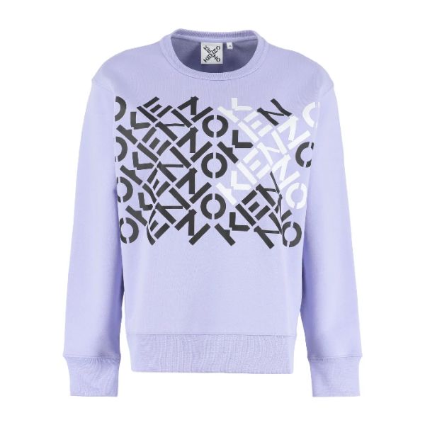 圖片 KENZO 女款LOGO文字長袖T恤 S號紫色  FC52SW8484MS 65