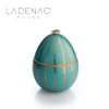 LADENAC 法貝熱彩蛋 淺藍金邊水晶瓶 220克 香氛蠟燭