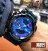 圖片 G-SHOCK 指針數位雙顯運動錶 - 黑藍紫 GA-110HC- 1A