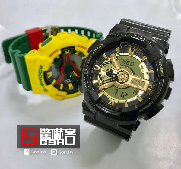 圖片 G-SHOCK 指針數位雙顯運動錶 - 咖啡金 GA-110BR-5A