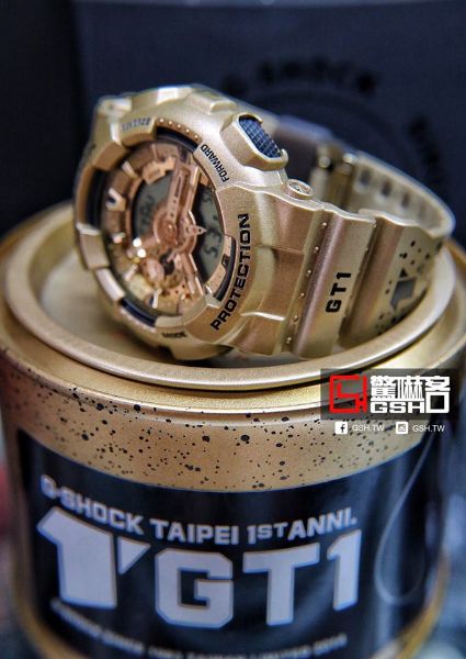 圖片 G-SHOCK GT1 台北限定 全球限量70只 金 GA-110GDTW-9A