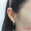 圖片 14K金 輕珠寶玫瑰金鑽石耳環-001