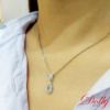 圖片 18K金 霓虹藍色碧璽鑽石項鍊(Paraiba)