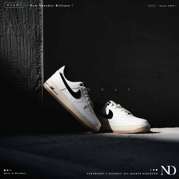 圖片 NICEDAY 現貨 Nike Air Force 1 07 復古黑白 焦糖 DR0148-101