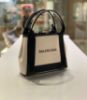 圖片 Balenciaga 390346 XS 經典帆布2用托特包 附可斜背長肩帶 黑白配色