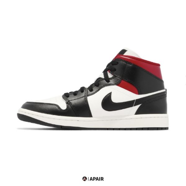 圖片 【APAIR】現貨 W NIKE AIR JORDAN 1 MID GYM RED 白黑紅 BQ6472-061