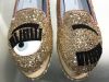 圖片 Chiara Ferragni CF801 金色粉紅滾邊眨眼低跟樂福鞋 EU 36/37/38