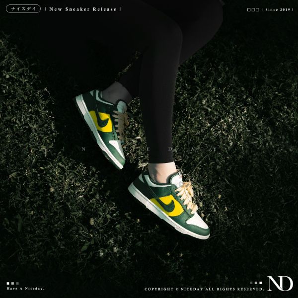 圖片 NICEDAY 現貨 NIKE DUNK LOW Noble Green 黃綠 女鞋 FD0350-133