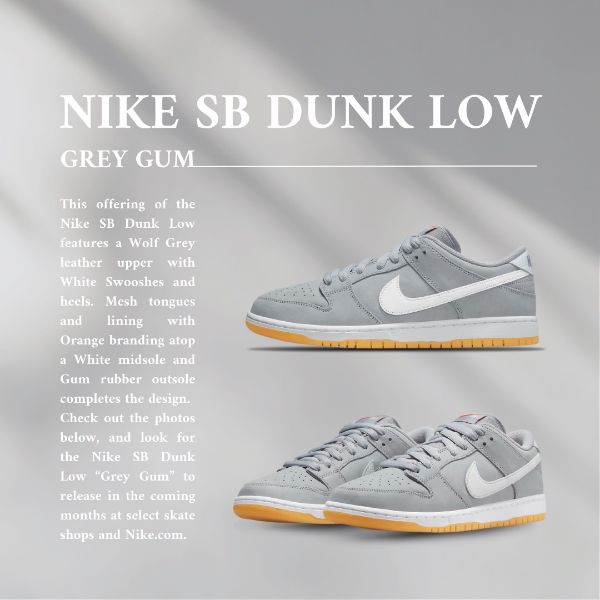 圖片 NICEDAY 代購 NIKE SBDUNK LOW GREY GUN 灰白 DV5464-001
