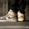 圖片 NICEDAY 現貨 Air Jordan 1 Mid Craft 白棕色 男款 Dm9652-102