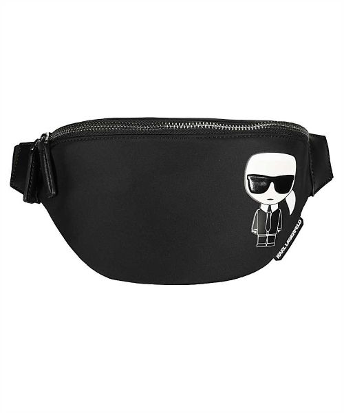 圖片 Karl Lagerfeld黑色 K/IKONIK 老佛爺尼龍腰包