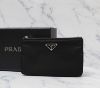 圖片 Prada 1BP044 倒三角標迷你尼龍雙層可拆銀鍊包 黑色