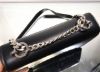 圖片 Prada 1BD154 光滑小牛皮 Logo滑動鍊帶翻蓋包黑色