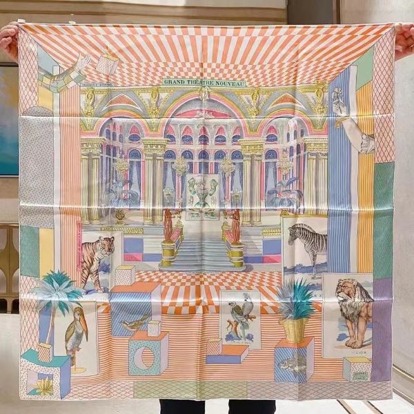 圖片 Hermes 愛馬仕 Grand Theatre Nouveau 絲巾