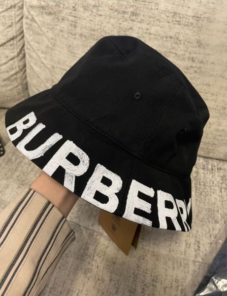 圖片 Burberry 80375971 雙面兩用徽標印花棉質 Gabardine 漁夫帽 M 頭圍57公分