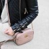 圖片 Gucci 448065 GG Marmont Mini 波浪紋絎縫肩背包 粉色