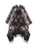 圖片 Gucci ‎553118 雙面 GG羊毛 斗篷披肩 深灰色