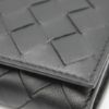 圖片 Bottega Veneta 651368 Flap 小羊皮編織翻蓋長夾 黑色