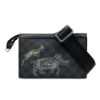 圖片 Louis Vuitton Gaston 格紋帆布動物塗鴉二合一斜背包(N64608-黑灰)