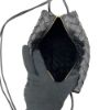 圖片 Bottega Veneta 經典小號寬編織皮革斜背包(680255-黑)