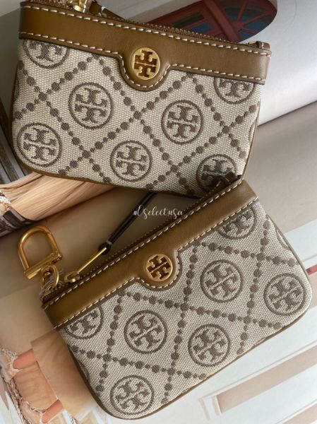 圖片 Tory Burch 老花零錢包-榛果色