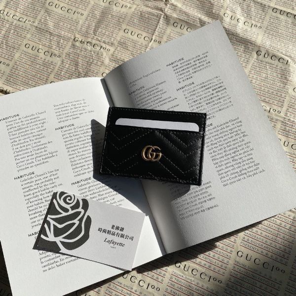 圖片 GUCCI GG 馬夢黑色卡夾