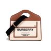 圖片 Burberry 80317461 迷你雙色調帆布拼皮革 Pocket 包 自然色/麥芽棕色