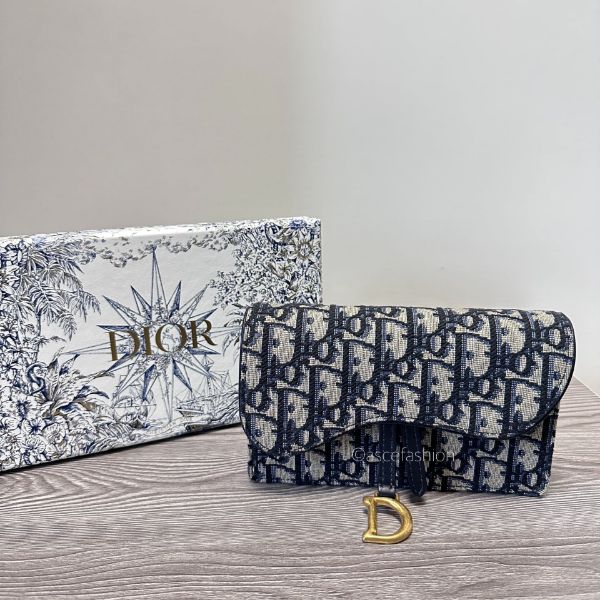 圖片 Dior Oblique 深藍老花腰包