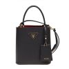 圖片 Prada 1BA217 小款 Double Saffiano Panier 皮革水桶包 黑色