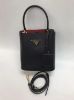 圖片 Prada 1BA217 小款 Double Saffiano Panier 皮革水桶包 黑色
