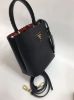 圖片 Prada 1BA217 小款 Double Saffiano Panier 皮革水桶包 黑色