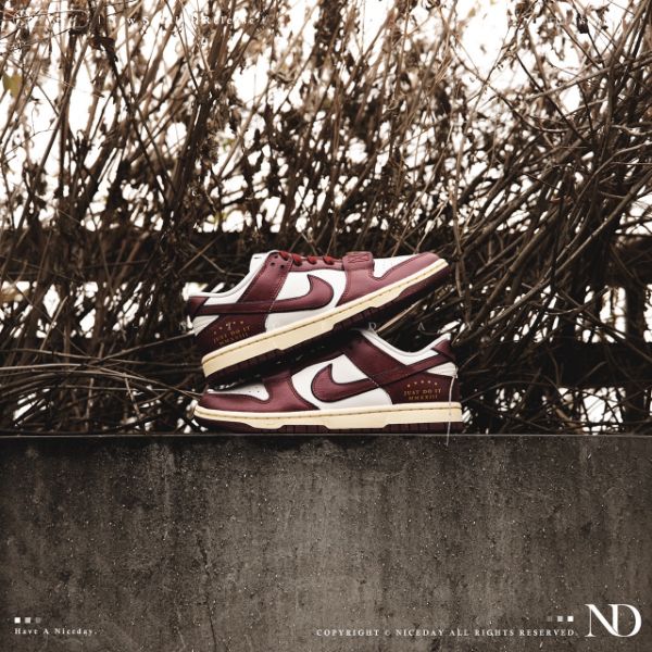 圖片 NICEDAY 代購 Nike Dunk Low Just Do It 酒紅 DV1160-101