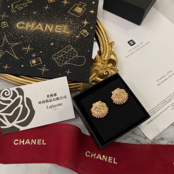 圖片 CHANEL 貝殼鑽耳環