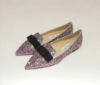 圖片 Jimmy Choo Gala 蝴蝶結亮片尖頭平底鞋  多彩粉晶 