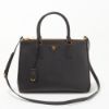 圖片 Prada 1BA274 倒三角標 Saffiano 小牛皮大款 Galleria 殺手包 黑色