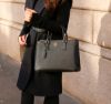 圖片 Prada 1BA274 倒三角標 Saffiano 小牛皮大款 Galleria 殺手包 黑色