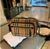 圖片 Burberry Vintage 80101521 格紋拼皮革斜背包