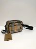 圖片 Burberry Vintage 80101521 格紋拼皮革斜背包