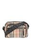 圖片 Burberry Vintage 80101521 格紋拼皮革斜背包