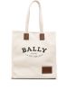 圖片 Bally Crystalia Logo皮標帆布托特包 自然色