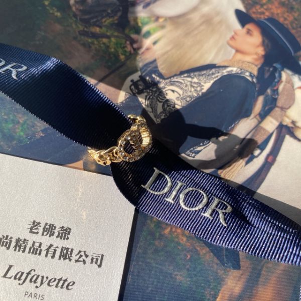圖片 DIOR CD水晶金屬戒指