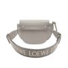 圖片 LOEWE 柔軟小牛皮緹花迷你 Gate 雙層包 珍珠灰色  A650N46X13 1150