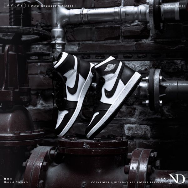 圖片 NICEDAY 現貨 AIR JORDAN 1 HIGH 85 黑白 熊貓 BQ4422-001