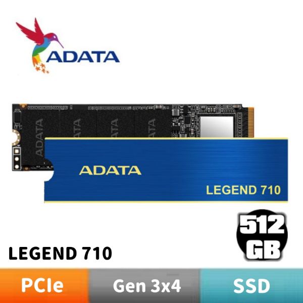 圖片 ADATA 威剛 LEGEND 710 512G PCIe3.0 M.2 2280 SSD固態硬碟