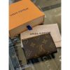 圖片 Louis Vuitton LV經典 拼接配色 扣子設計 女生三折短夾