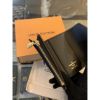 圖片 Louis Vuitton LV經典 拼接配色 扣子設計 女生三折短夾