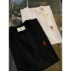 圖片 Ami 刺繡 小logo 愛心黑色、白色短袖T恤上衣